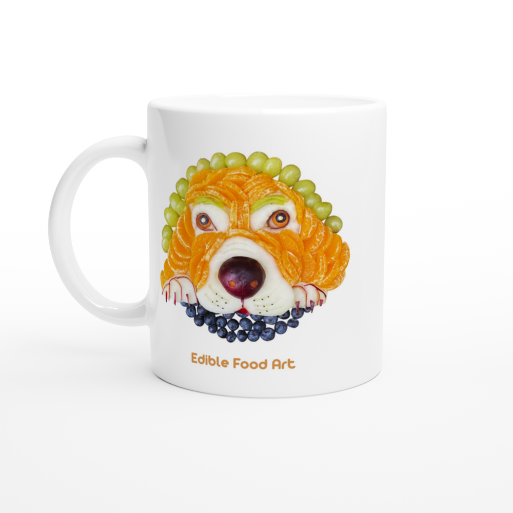 White Ceramic Mug (11oz / 325ml) • Dog