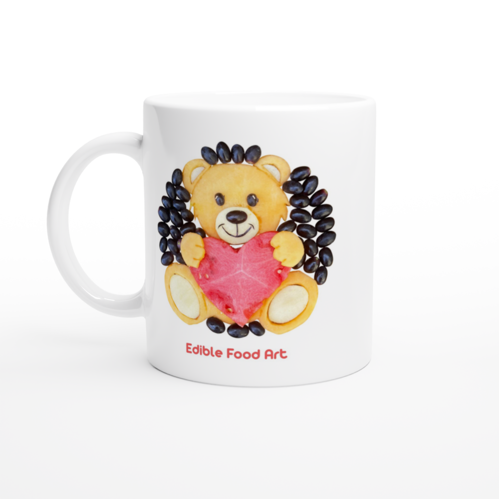White Ceramic Mug (11oz / 325ml) • Bear
